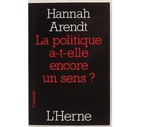 LA POLITIQUE A-T-ELLE ENCORE UN SENS ?