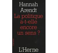 La Politique A-T-Elle Encore Un Sens ?