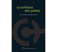 La politique des poètes - Jacques Rancière - Pu.paris Nanterre - broché - Essai