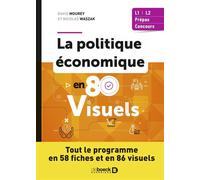 La politique économique en 80 visuels Tout le programme en 58 fiches et en 86 visuels - David Mourey - De Boeck Supérieur - broché - Etude