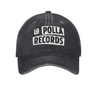 La Polla Records, Musique Rock espagnole, Chapeau en Denim Vintage Durable pour Toutes Les Saisons Casquettes Femmes Casquette de Baseball pour Femmes