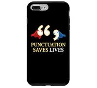 La ponctuation Sauve des Vies Amateur de Grammaire Amateur de Langue Coque pour iPhone 7 Plus/8 Plus
