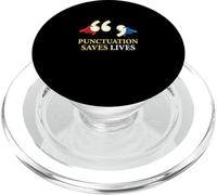 La ponctuation Sauve des Vies Amateur de Grammaire Amateur de Langue PopSockets PopGrip pour MagSafe
