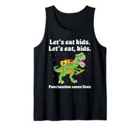 La ponctuation Sauve des Vies Dinosaure Grammaire Humour pour Les Enseignants Débardeur
