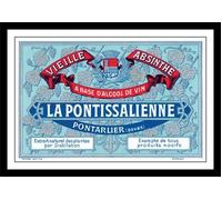 La Pontissalienne Absinthe Distillerie) étiquette d'impression