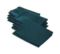 La Popeline de Lin Serviette de Table, Polyester, Polyester, Bleu Sarcelle foncé, 45.7 x 45.7 x 0.04 cm