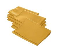 La Popeline de Lin Serviette de Table, Polyester, Polyester, doré, 45.7 x 45.7 x 0.04 cm