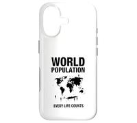 La Population Mondiale Chaque Vie Compte Coque pour iPhone 17