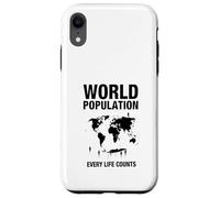 La Population Mondiale Chaque Vie Compte Coque pour iPhone XR