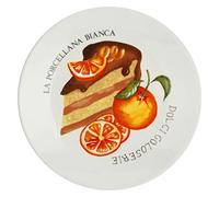 LA Porcelaine Blanche - Lot de 6 Assiettes Dolce Goloserie
