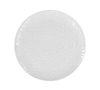 La Porcelaine Blanche - Plateau Rond dans Une boîte Cadeau - Décoration Maison, Cuisine - Ligne Bosco - Idée Cadeau - Porcelaine - 34 x 34 x H 2 cm