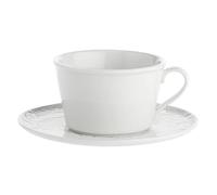 LA Porcelaine Blanche - Tasse à thé avec Assiette forestière