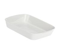 la Porcellana "Anghiari rectangulaire Plat de Cuisson Boîte Cadeau, Blanc, 30 x 24 cm