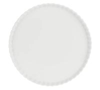 La Porcellana Bianca Arezzo Cake Plate with Handles Assiette avec support. 11" x 3.5" Blanc.