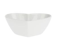 la Porcellana Bianca Cupido Bol en Forme de cœur Blanc 13 x 13,5 x 5,5 Go 13,5 x 13 x 5,5 cm