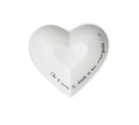 LA PORCELLANA BIANCA - Les honnêtes tasse coeur diamètre 16 cm, porcelaine