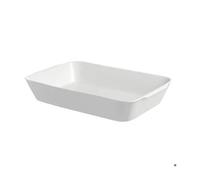 la Porcellana "Anghiari rectangulaire Plat de Cuisson Boîte Cadeau, Blanc, 30 x 24 cm