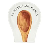 La Porcellana Bianca, Repose-cuillère en porcelaine décorée, ligne conserve, 17 x 14 cm