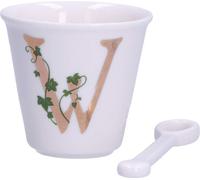 La Porcellana Bianca tasse avec cuillere 75 ml modele en P00450015W