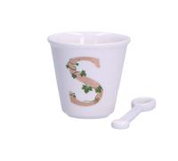 La Porcellana Bianca tasse avec cuillere 75 ml modele s P00450015S