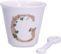 La Porcellana Bianca tasse avec cuillere 75 ml P00450015G