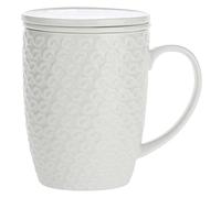 la Porcellana Momenti Infusion Mug Lot de 3 Go, Blanc
