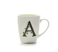 la Porcellana Mug Lettre A, Blanc