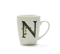 La Porcellana Bianca Mug Lettre N Blanc