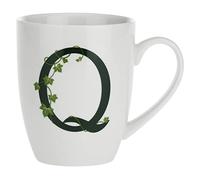 la Porcellana Mug Lettre Q, Blanc