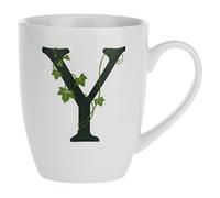 la Porcellana Mug Lettre Y, Blanc