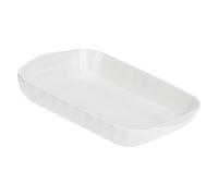 la Porcellana Pieve Plat de Cuisson rectangulaire cm 32 x 22 dans Une boîte Cadeau, Blanc
