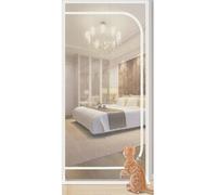 La Porte Moustiquaire For Chat S'adapte Aux Portes De 110 Cm X 220 Cm, Porte Moustiquaire Robuste For Animaux De Compagnie Avec Fermeture À Glissière, Empêche Les Chiens Et Les Chats De Sortir De La M