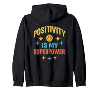 La positivité est Mon Super Pouvoir, rétro, Happy Face, Positive Vibes Sweat à Capuche