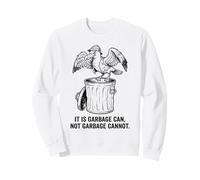 La Poubelle de Dessin animé Cheeky Seagull ne Peut Pas être utilisée comme Un Oiseau Sweatshirt