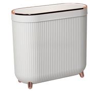 La poubelle de salle de bain peut mince poubelle peut 3,2 gallons à ordures de cuisine Canbage avec une poubelle en plastique en plastique en plastique en plastique pour chambre, bureau, salon