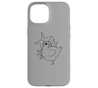 La Poule Crazy Scary Chicken des années 90 de l'an 2000 a Peur sous Un Ciel étoilé Coque pour iPhone 15