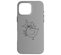 La Poule Crazy Scary Chicken des années 90 de l'an 2000 a Peur sous Un Ciel étoilé Coque pour iPhone 16 Pro Max