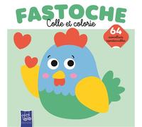 La Poule - Fastoche colle et colorie - Collectif - Yoyo Books - broché - Document jeunesse