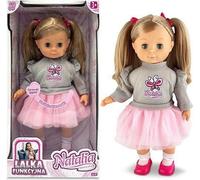 La poupée Natalia parle polonais dans un pull gris 39 cm