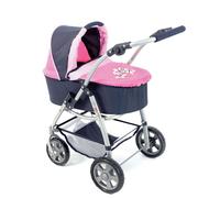 La poussette pour poupée combinée 3 en 1 EMOTION "ALL IN" - Marine et rose