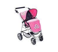 La poussette pour poupée combinée 3 en 1 EMOTION "ALL IN" - Marine et rose
