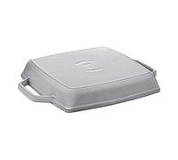 La poussière 40511-684-0poêle grill rectangulaire avec deux poignées, 28cm, fonte, gris