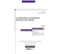 La Pratique Notariale, Source Du Droit
