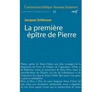 La premiere epitre de pierre - Jacques Schlosser - Cerf - broché - Essai