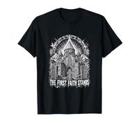 La première Foi Tient la Croix de la cathédrale chrétienne T-Shirt