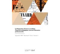 La Préparation directe au certificat d'aptitude pédagogique, journal d'éducation professionnelle - Collectif - Hachette Bnf - broché - Livre