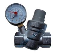La pression d'eau soupape de réduction de 3/4 "femelle pour tuyau de 22 mm avec manomètre