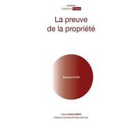 La preuve de la propriété - Mathilde Hoyer - Ceprisca - broché - Etude