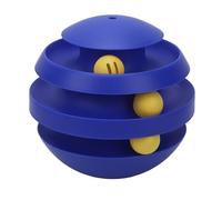 La Preuve Tournante de Morsure de 360 Degrés Réduisent Le Jouet D'intérieur de Boule de Chat d'exercice augmenté par Ennui pour La Maison Les Boules Interactives de Jouet (Blue)