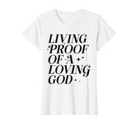 La Preuve Vivante d'un Dieu Aimant pardonne Jésus sauvé Hommes Femmes T-Shirt Graphique avec Valeur
